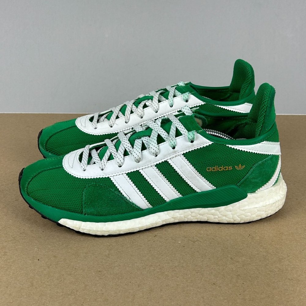 Adidas Tokio Human Made Solar Athletic Sneakers Mens 7 Womens 8 Green White Low